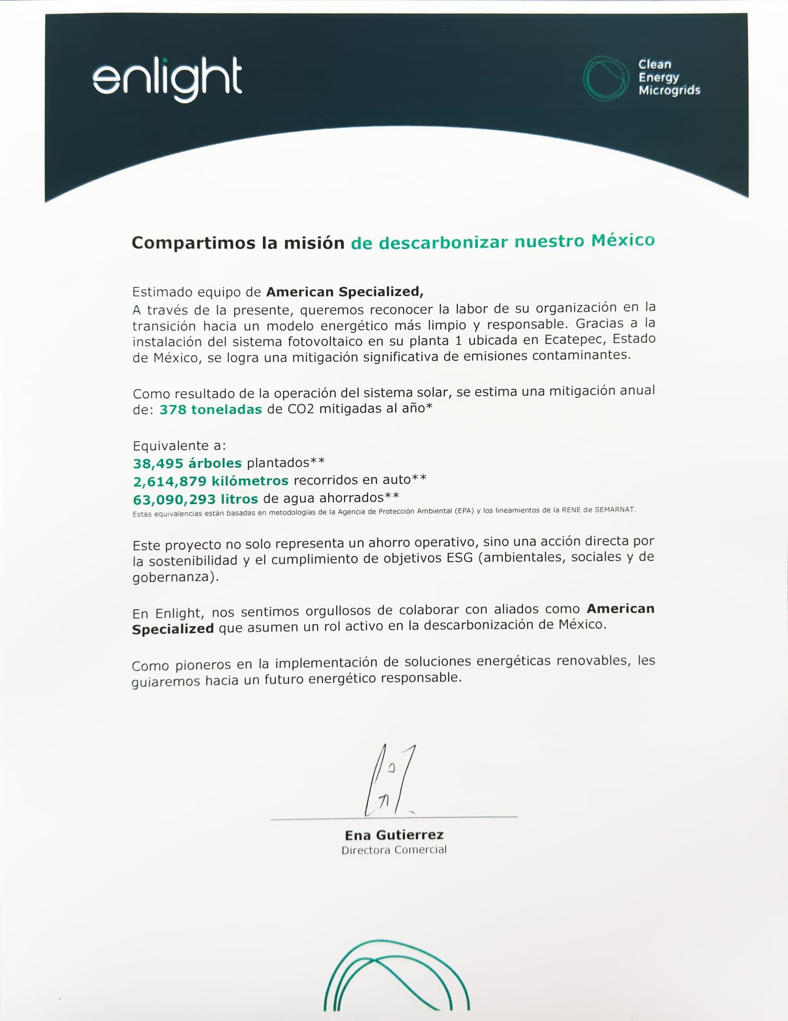 Enlight recognition letter for plant 1